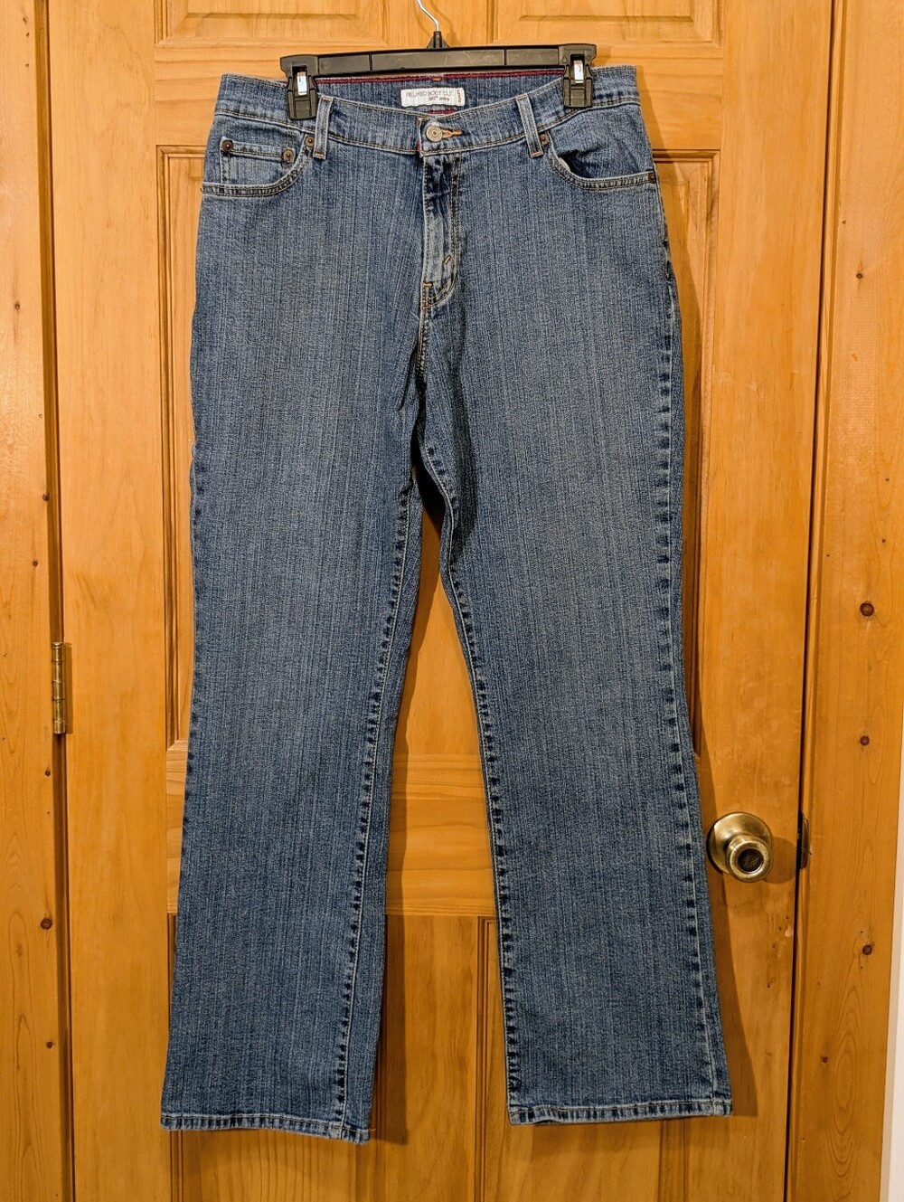 Levi's 550 Jeans Relaxed Bootcut Womens 12 Med Blue Mid-Rise Cowgirl Western